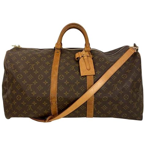 lv canvas print|keepall 55 with shoulder strap.